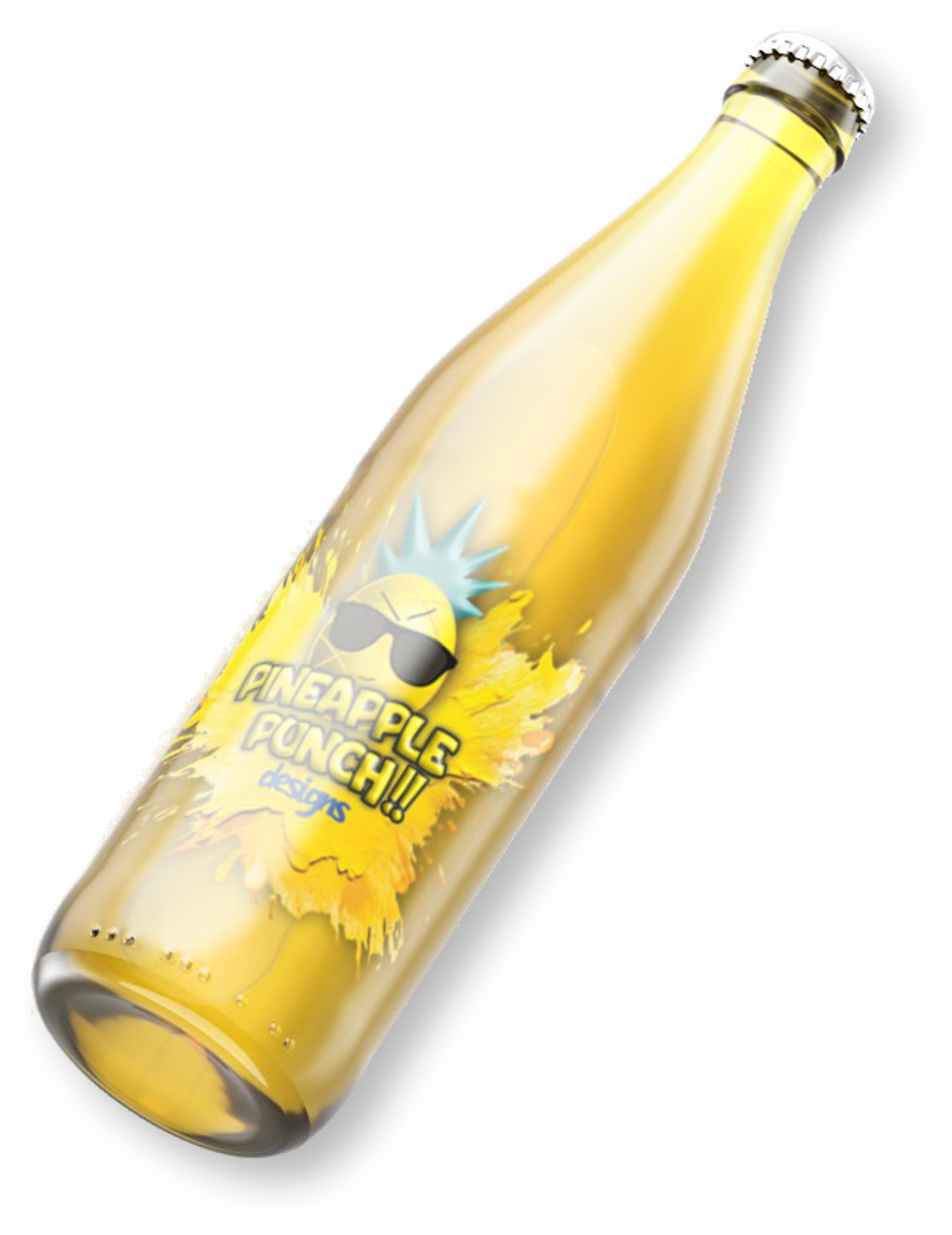 Pineapple bottle - Web Design